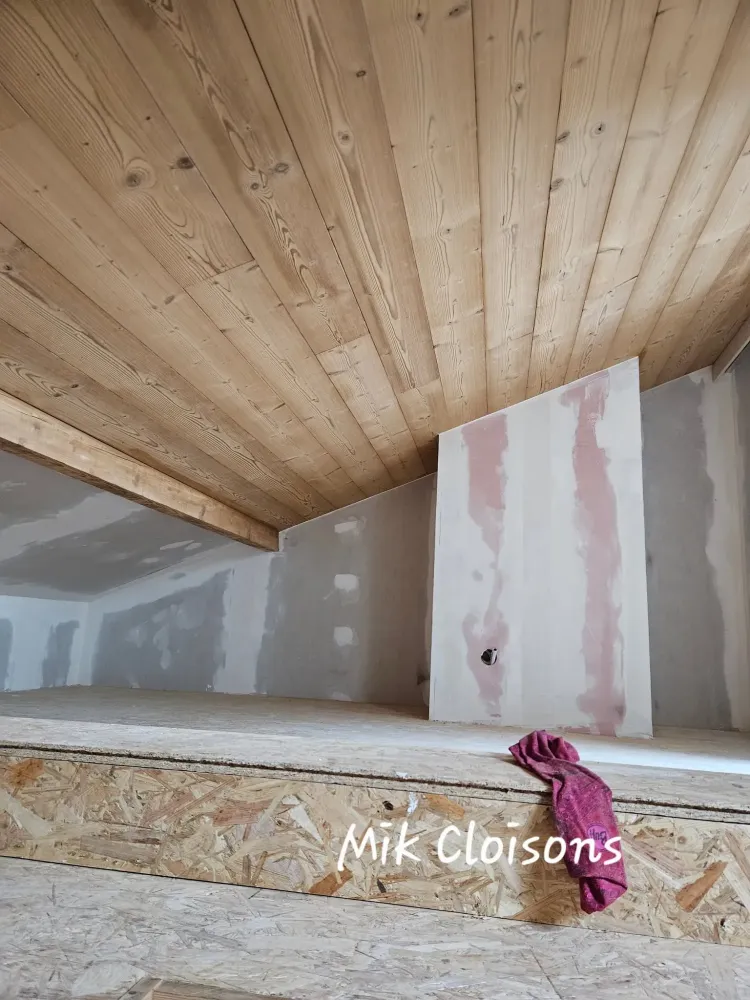 Pose de cloisons sèches près de Fillinges